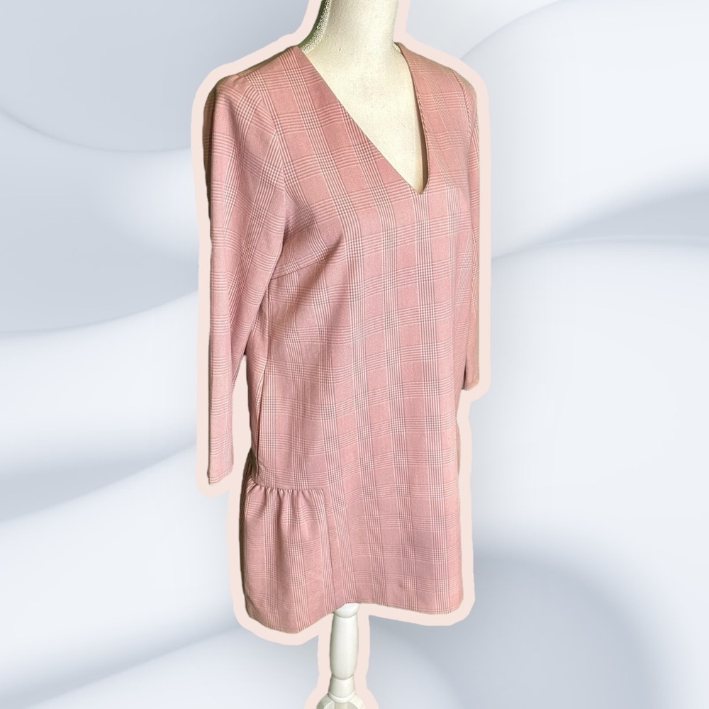 Hatch Pink Plaid ‘Heidi’ Maternity Dress Size 0 ASO Meghan McCain - Picture 9 of 16